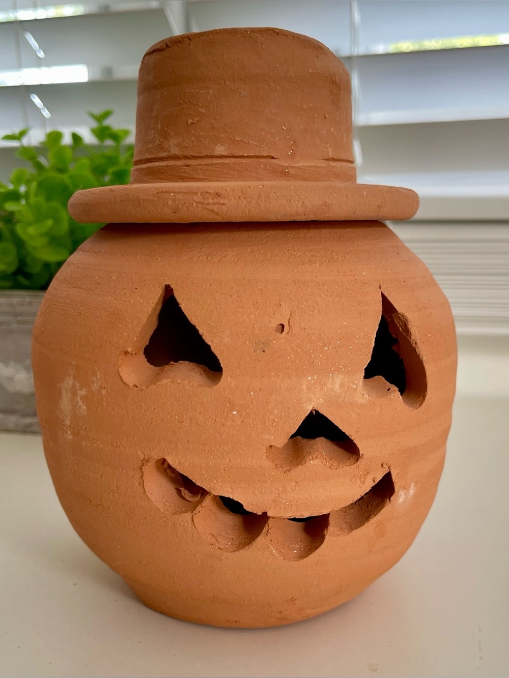Vintage Hewells Pottery Terracotta Pumpkin 🎃 Primitive Halloween
Jack o Lantern
